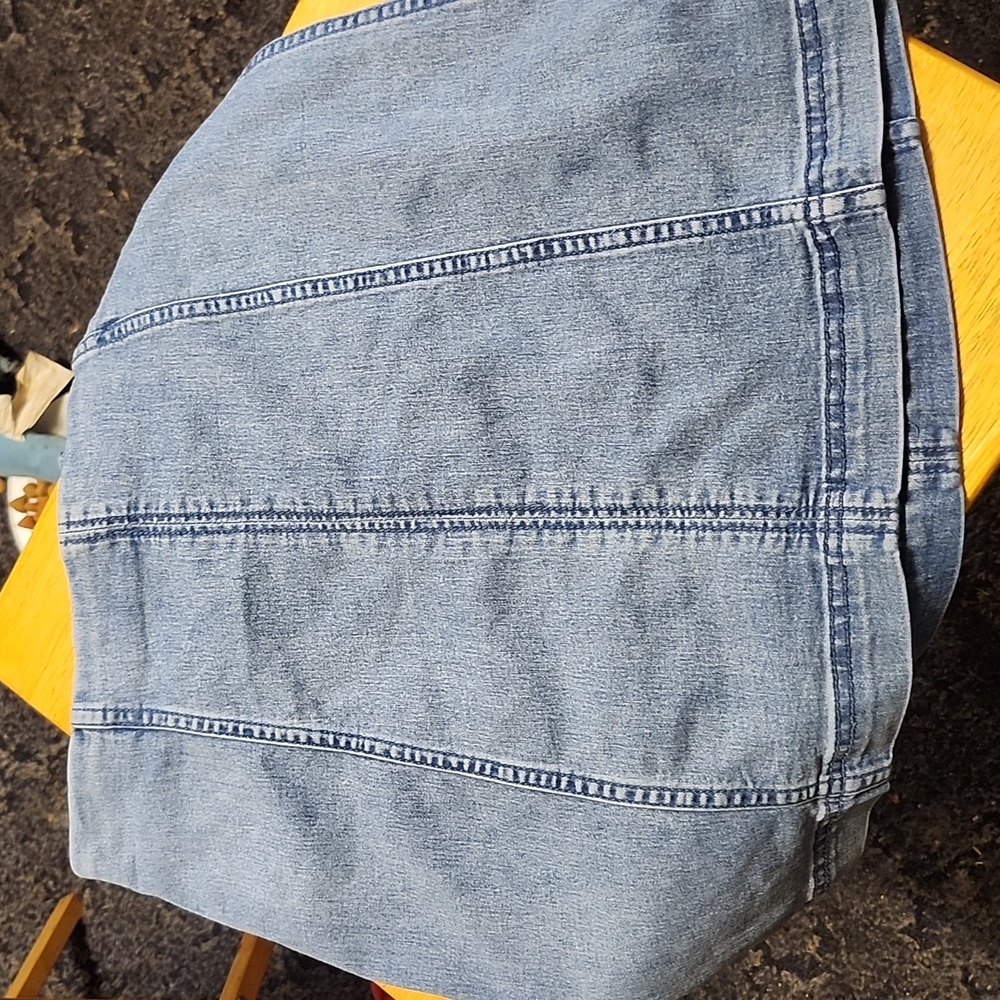 Free People Faded Indigo Modern Femme Stretch Denim Mini Skirt - size 10